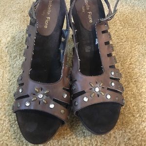 Boho Isabella Fiore Brown Leather Pumps